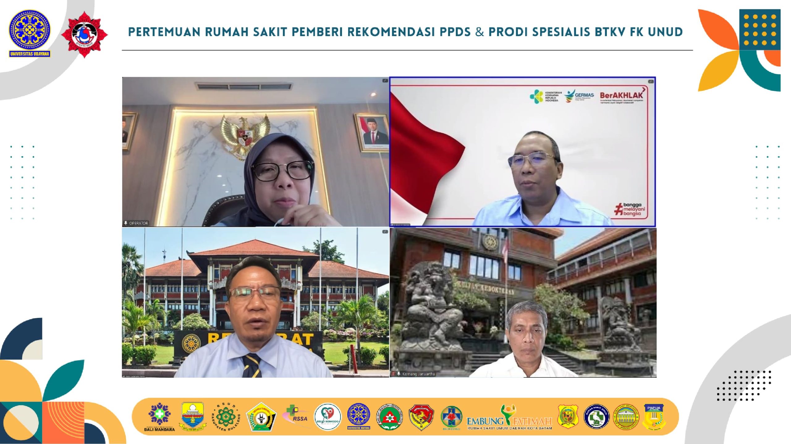 *Pertemuan Rumah Sakit Pemberi Rekomendasi PPDS dan Program Studi Spesialis BTKV FK UNUD*